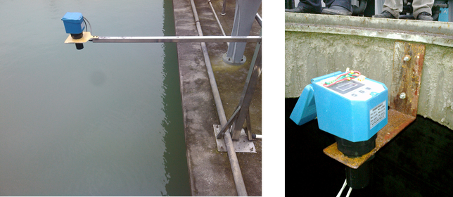 YEH-X超聲波液位計（仿E+H型）實物圖顯示界面