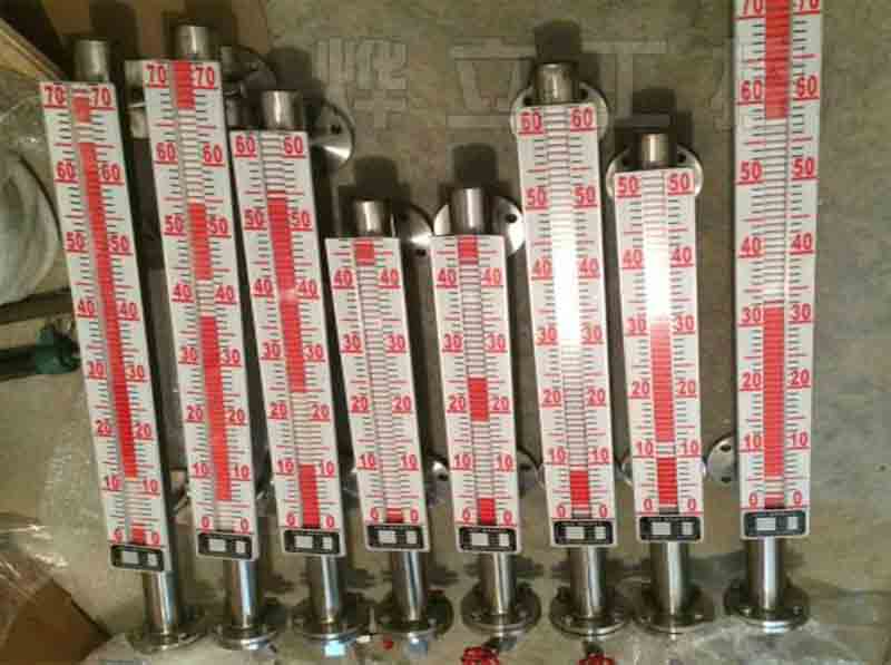 燁立磁翻板柱液位計(jì)實(shí)物圖